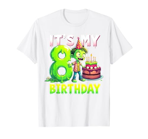 Kids It's My 8th Birthday Boy Halloween Zombie 8 Years Old T-Shirt Kids It's My 8th Birthday Boy Halloween Zombie 8 Years Old T-Shirt von Halloween 8th Birthday Boy Zombie Costume