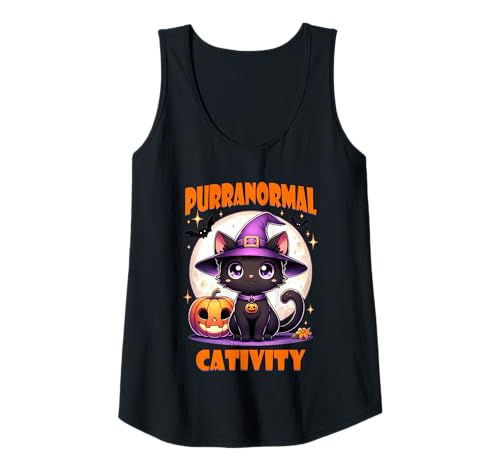 Damen Katze Halloween Purranornal Cativity Tank Top von Halloween Animal Outfits Girls Boys Kids