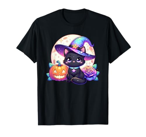 Halloween Hexe Katze Kätzchen Niedliche Tier Mädchen Grafik T-Shirt Halloween Hexe Katze Kätzchen Niedliche Tier Mädchen Grafik T-Shirt von Halloween Animal Outfits Girls Boys Kids