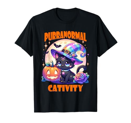 Halloween Hexe Katze Kätzchen Niedliche Tier Mädchen Grafik T-Shirt Halloween Hexe Katze Kätzchen Niedliche Tier Mädchen Grafik T-Shirt von Halloween Animal Outfits Girls Boys Kids