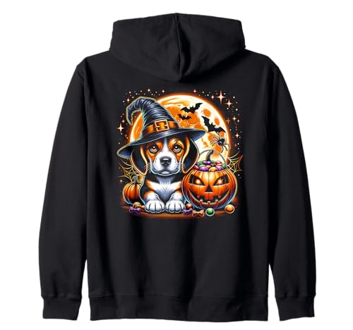 Halloween-Welpe Hund Mädchen Grafik Kapuzenjacke Halloween-Welpe Hund Mädchen Grafik Kapuzenjacke von Halloween Animal Outfits Girls Boys Kids