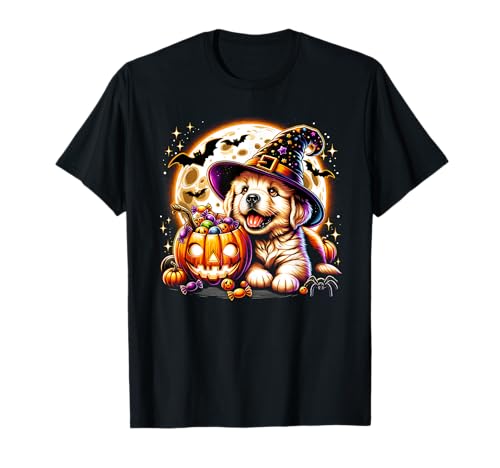 Halloween-Welpe Hund Mädchen Grafik T-Shirt Halloween-Welpe Hund Mädchen Grafik T-Shirt von Halloween Animal Outfits Girls Boys Kids
