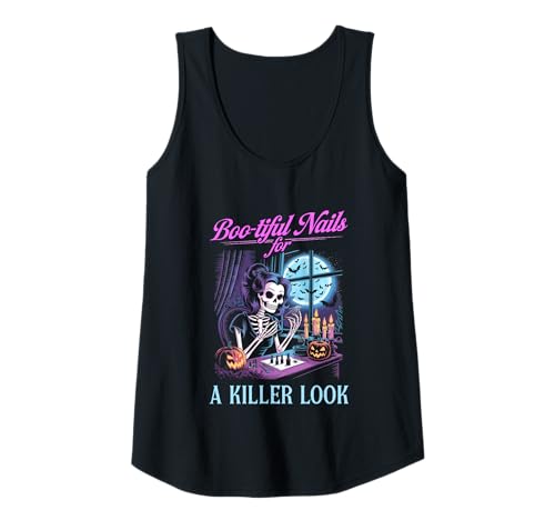 Damen Boo-Tiful Nails Artist für einen coolen Look Spooky Glam Nails Tank Top Damen Boo-Tiful Nails Artist für einen coolen Look Spooky Glam Nails Tank Top von Halloween Artists Salon Workers Manicurists Tee