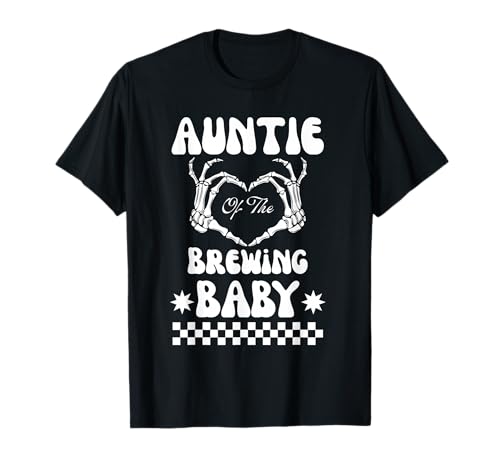 Auntie of Brewing Baby Halloween T-Shirt Babyparty Gruselig T-Shirt Auntie of Brewing Baby Halloween T-Shirt Babyparty Gruselig T-Shirt von Halloween Baby Shower Spooky Auntie T-shirt