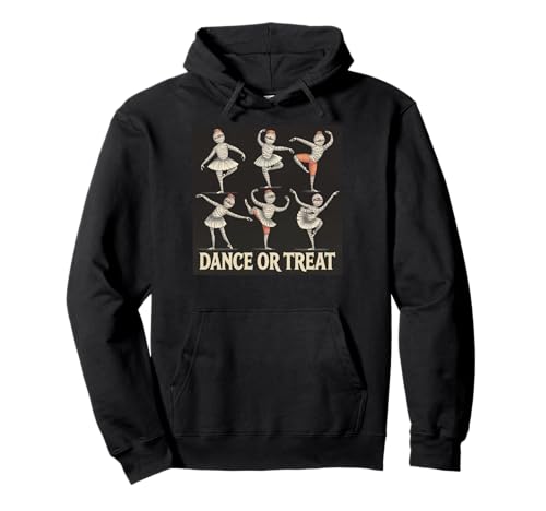 Dance Or Treat Lustiger Halloween-Balletttanz mit Mama im Vintage-Stil Pullover Hoodie Dance Or Treat Lustiger Halloween-Balletttanz mit Mama im Vintage-Stil Pullover Hoodie von Halloween Ballet Dance