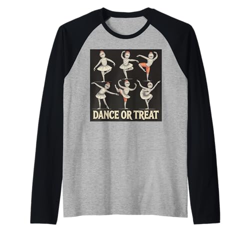 Dance Or Treat Lustiger Halloween-Balletttanz mit Mama im Vintage-Stil Raglan Dance Or Treat Lustiger Halloween-Balletttanz mit Mama im Vintage-Stil Raglan von Halloween Ballet Dance