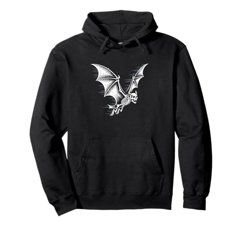 Skelett Fledermaus Halloween Gruselig Gruselig Gruselig Herren Damen Pullover Hoodie Skelett Fledermaus Halloween Gruselig Gruselig Gruselig Herren Damen Pullover Hoodie von Halloween Bat Skeleton Costume Bone Wings Art