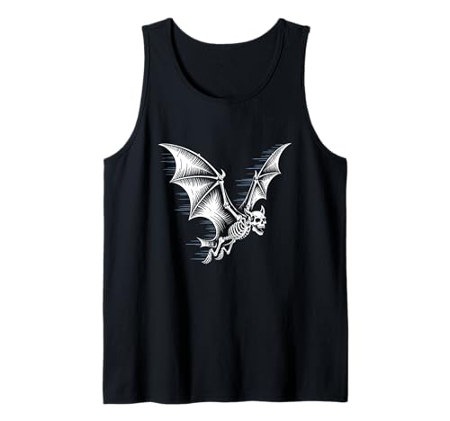 Skelett Fledermaus Halloween Gruselig Gruselig Gruselig Herren Damen Tank Top Skelett Fledermaus Halloween Gruselig Gruselig Gruselig Herren Damen Tank Top von Halloween Bat Skeleton Costume Bone Wings Art