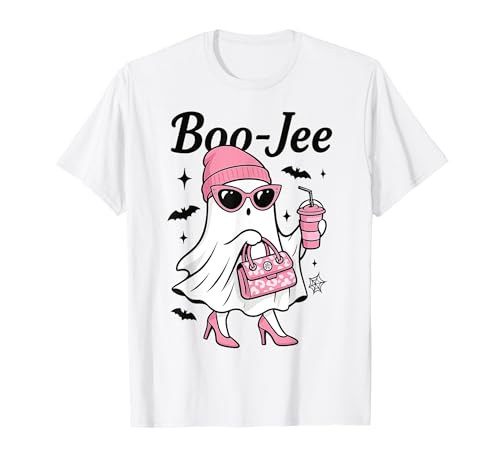 Cute Boo JEE Ghost Halloween Beanie Ghost Coffee Damen T-Shirt von Halloween Beanie Ghost Coffee Womens Ades