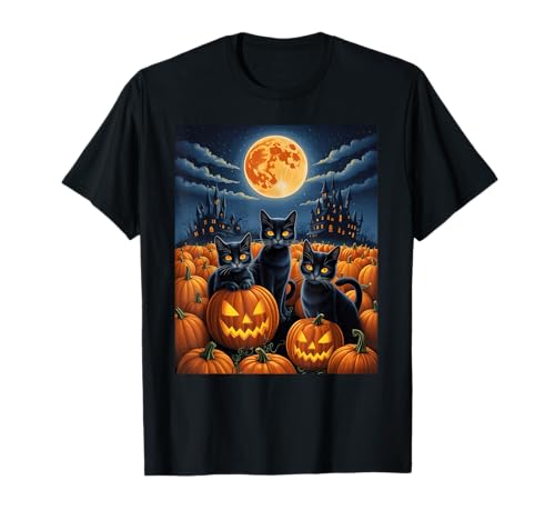 Halloween Schwarze Katze Sternennacht Van Gogh Herren Damen Kind T-Shirt Halloween Schwarze Katze Sternennacht Van Gogh Herren Damen Kind T-Shirt von Halloween Black Cat Jack O Lantern Ades