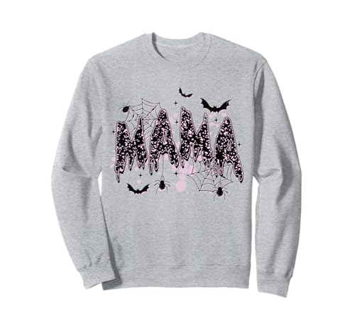 Gruselige Mama Halloween Herbst Mama Leben Mutterschaft Herbst Jahreszeit Sweatshirt Gruselige Mama Halloween Herbst Mama Leben Mutterschaft Herbst Jahreszeit Sweatshirt von Halloween Black-Cat Treat or Trick Fall Vibes Tees