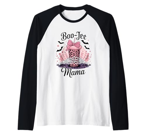 Boo JEE Mama Skelett Hände Halloween Tasse Raglan Boo JEE Mama Skelett Hände Halloween Tasse Raglan von Halloween Boo Jee Mama Skeleton Cup Fashion