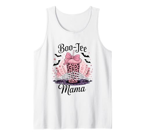 Boo JEE Mama Skelett Hände Halloween Tasse Tank Top Boo JEE Mama Skelett Hände Halloween Tasse Tank Top von Halloween Boo Jee Mama Skeleton Cup Fashion