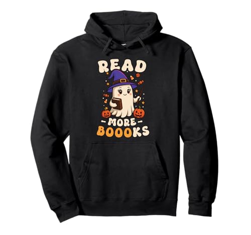 Lesen Sie mehr Bücher Ghost Reading Halloween Lehrer Frauen Pullover Hoodie Lesen Sie mehr Bücher Ghost Reading Halloween Lehrer Frauen Pullover Hoodie von Halloween Books Tee Shirts For Teachers Women Kids