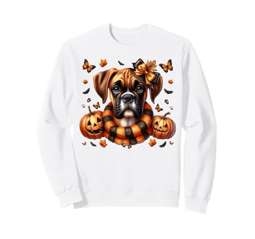 Halloween Graphic for Dog Lovers Women Men Kids Boxer Dog Sweatshirt Halloween Graphic for Dog Lovers Women Men Kids Boxer Dog Sweatshirt von Halloween Boxer Dog Gifts For Women Men And Kids