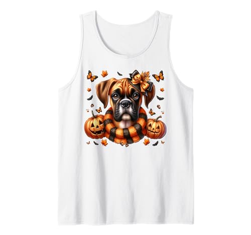 Halloween Graphic for Dog Lovers Women Men Kids Boxer Dog Tank Top Halloween Graphic for Dog Lovers Women Men Kids Boxer Dog Tank Top von Halloween Boxer Dog Gifts For Women Men And Kids