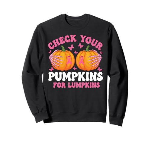Check Your Pumpkins Women Breast Cancer Awareness Halloween Sweatshirt Check Your Pumpkins Women Breast Cancer Awareness Halloween Sweatshirt von Halloween Breast Cancer Awareness Shirt