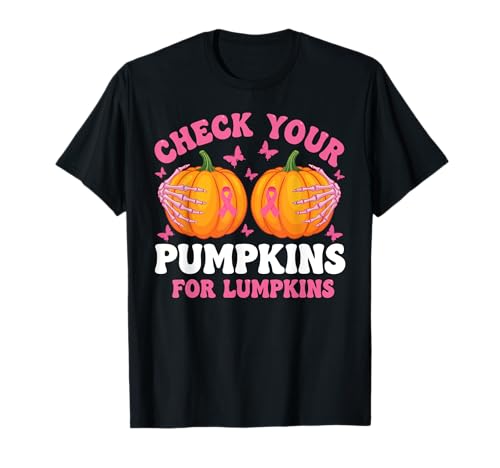 Check Your Pumpkins Women Breast Cancer Awareness Halloween T-Shirt Check Your Pumpkins Women Breast Cancer Awareness Halloween T-Shirt von Halloween Breast Cancer Awareness Shirt