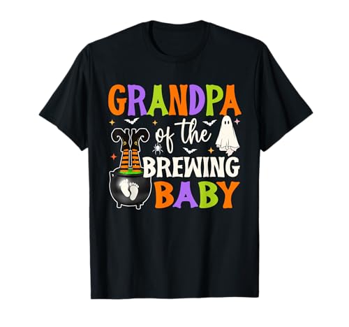 Opa of Brewing Baby Halloween Thema Babyparty Gruselig T-Shirt Opa of Brewing Baby Halloween Thema Babyparty Gruselig T-Shirt von Halloween Brewing Baby Spook Family Matching Tee