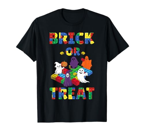 Brick Or Treat Brick Master Builder Lustiges Halloween für Kinder T-Shirt Brick Or Treat Brick Master Builder Lustiges Halloween für Kinder T-Shirt von Halloween Brick Builder Kids Building Blocks Funny