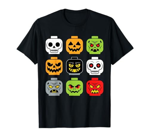 Halloween Building Brick Head Shirt für Erwachsene, Herren, Kinder, Jugendliche, Jungen T-Shirt Halloween Building Brick Head Shirt für Erwachsene, Herren, Kinder, Jugendliche, Jungen T-Shirt von Halloween Building Brick Head Shirts