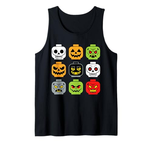 Halloween Building Brick Head Shirt für Erwachsene, Herren, Kinder, Jugendliche, Jungen Tank Top Halloween Building Brick Head Shirt für Erwachsene, Herren, Kinder, Jugendliche, Jungen Tank Top von Halloween Building Brick Head Shirts