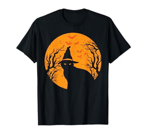 Schwarze Katze mit Vollmond-Motiv für Halloween, Herren, Damen, Kinder T-Shirt von Halloween Cat Shirts For Women Men Kids Owner