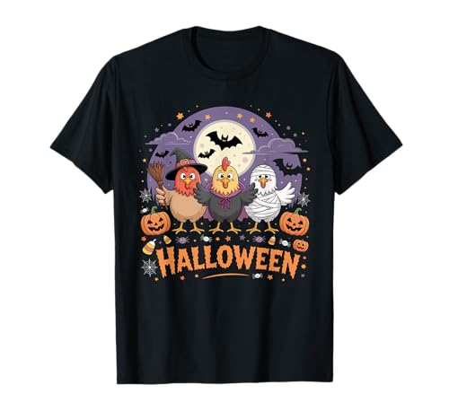 Halloween Chickens Witch Vampire Mummy Kids Costume Funny T-Shirt Halloween Chickens Witch Vampire Mummy Kids Costume Funny T-Shirt von Halloween Chickens Witch Men Women Boys Cool Tee