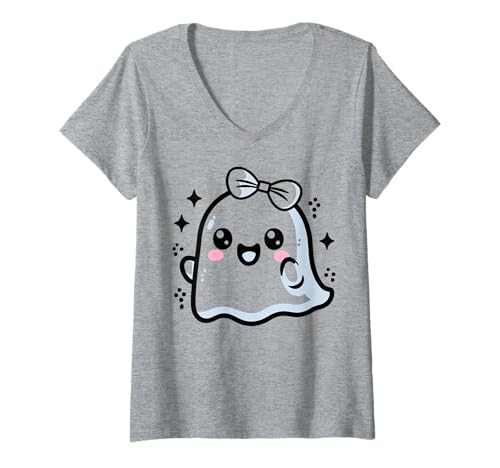 Damen Weiblicher Geist - Halloween T-Shirt mit V-Ausschnitt von Halloween Clothing & Costumes