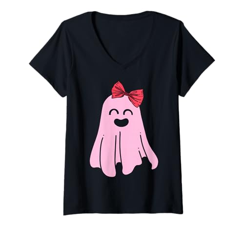 Damen Weiblicher Geist - Halloween T-Shirt mit V-Ausschnitt von Halloween Clothing & Costumes