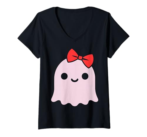 Damen Weiblicher Geist - Halloween T-Shirt mit V-Ausschnitt von Halloween Clothing & Costumes