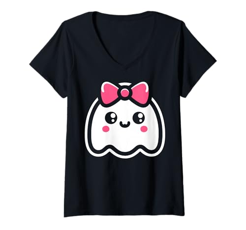 Damen Weiblicher Geist - Halloween T-Shirt mit V-Ausschnitt von Halloween Clothing & Costumes