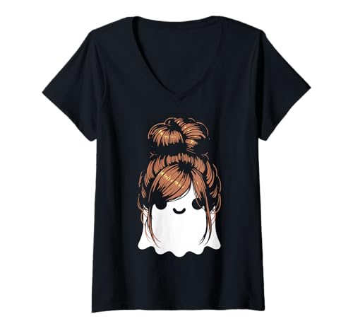 Damen Weiblicher Geist - Halloween T-Shirt mit V-Ausschnitt von Halloween Clothing & Costumes