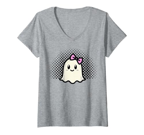 Damen Weiblicher Geist - Halloween T-Shirt mit V-Ausschnitt von Halloween Clothing & Costumes