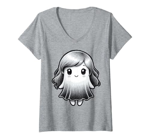 Damen Weiblicher Geist - Halloween T-Shirt mit V-Ausschnitt von Halloween Clothing & Costumes