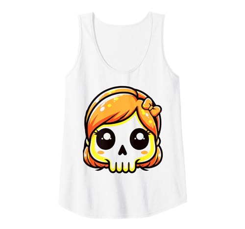 Damen Weiblicher Totenkopf - Halloween Tank Top von Halloween Clothing & Costumes