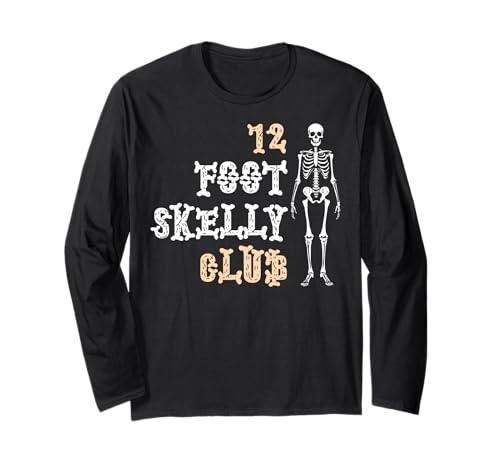 Skelly Club 3,6 m – Halloween Langarmshirt von Halloween Clothing & Costumes