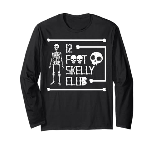Skelly Club 3,6 m – Halloween Langarmshirt von Halloween Clothing & Costumes