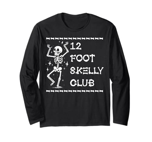 Skelly Club 3,6 m – Halloween Langarmshirt von Halloween Clothing & Costumes