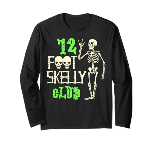 Skelly Club 3,6 m – Halloween Langarmshirt von Halloween Clothing & Costumes