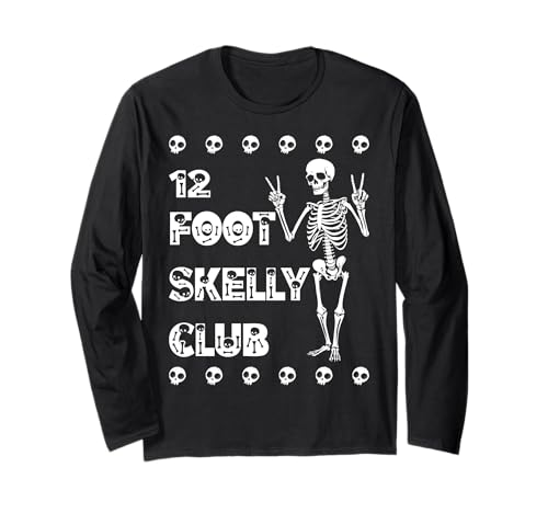 Skelly Club 3,6 m – Halloween Langarmshirt von Halloween Clothing & Costumes