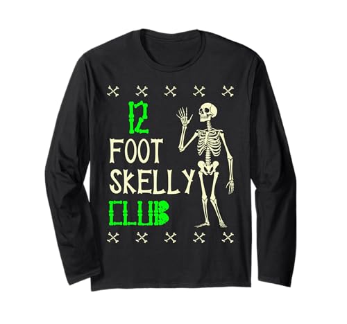 Skelly Club 3,6 m – Halloween Langarmshirt von Halloween Clothing & Costumes