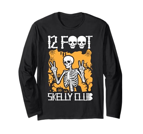 Skelly Club 3,6 m – Halloween Langarmshirt von Halloween Clothing & Costumes
