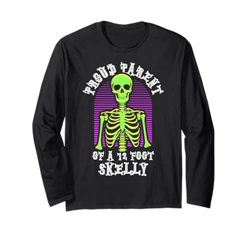 Stolze Eltern eines 3,6 m Skelly – Halloween Langarmshirt von Halloween Clothing & Costumes