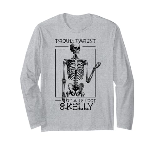 Stolze Eltern eines 3,6 m Skelly – Halloween Langarmshirt von Halloween Clothing & Costumes