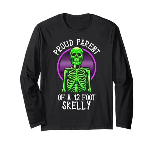 Stolze Eltern eines 3,6 m Skelly – Halloween Langarmshirt von Halloween Clothing & Costumes