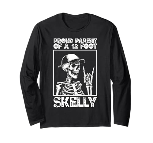 Stolze Eltern eines 3,6 m Skelly – Halloween Langarmshirt von Halloween Clothing & Costumes
