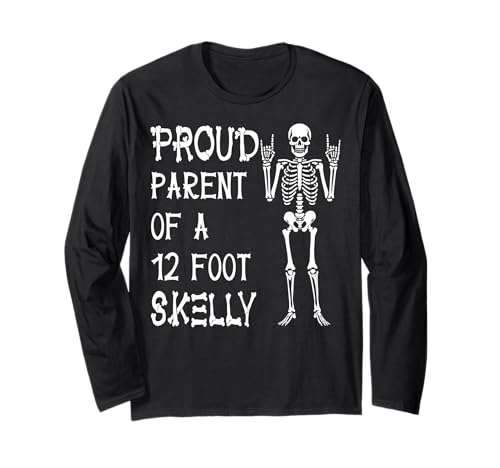 Stolze Eltern eines 3,6 m Skelly – Halloween Langarmshirt von Halloween Clothing & Costumes