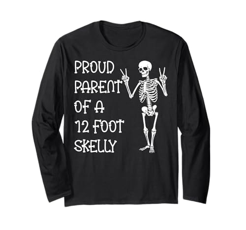 Stolze Eltern eines 3,6 m Skelly – Halloween Langarmshirt von Halloween Clothing & Costumes