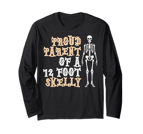Stolze Eltern eines 3,6 m Skelly – Halloween Langarmshirt von Halloween Clothing & Costumes